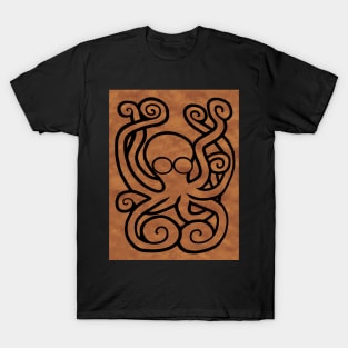 Octo-Doodle-Pus Brown T-Shirt